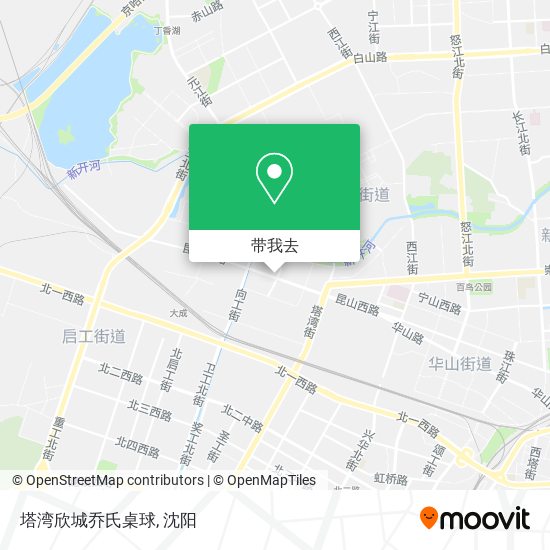 塔湾欣城乔氏桌球地图
