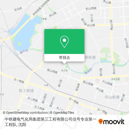 中铁建电气化局集团第三工程有限公司信号专业第一工程队地图