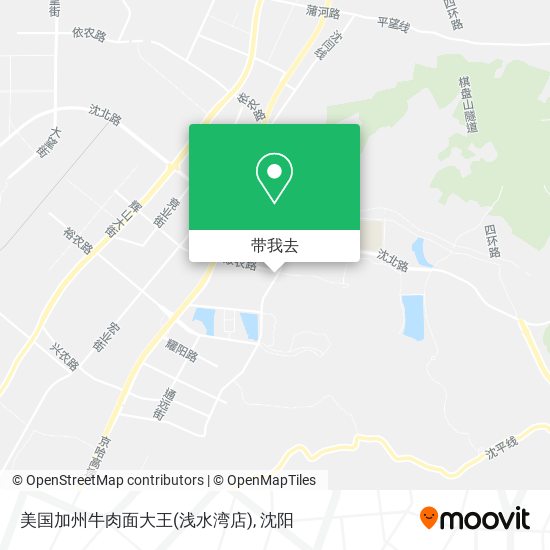 美国加州牛肉面大王(浅水湾店)地图