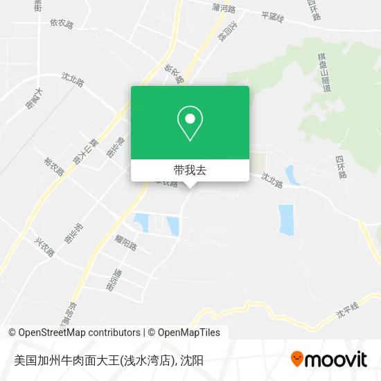 美国加州牛肉面大王(浅水湾店)地图