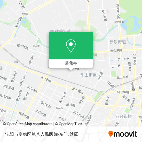 沈阳市皇姑区第八人民医院-东门地图