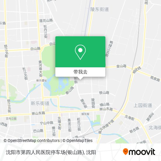 沈阳市第四人民医院停车场(银山路)地图