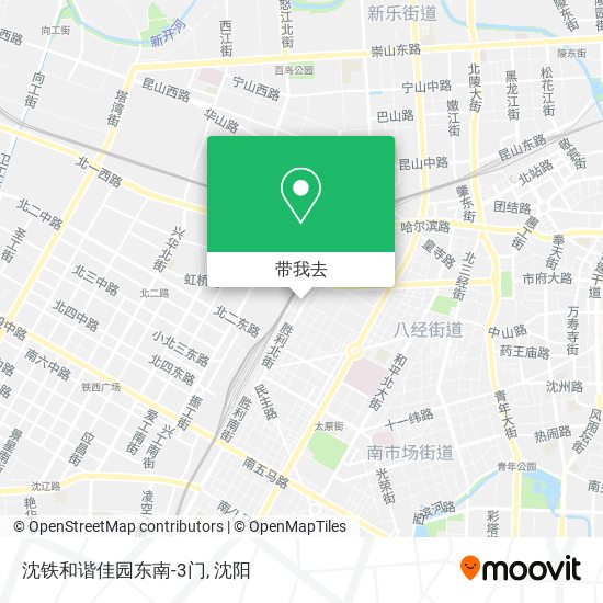 沈铁和谐佳园东南-3门地图