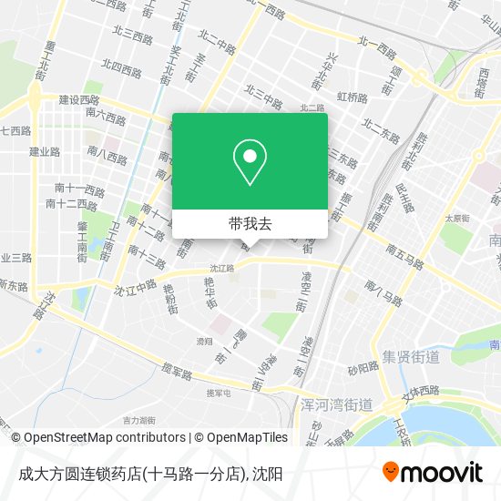 成大方圆连锁药店(十马路一分店)地图