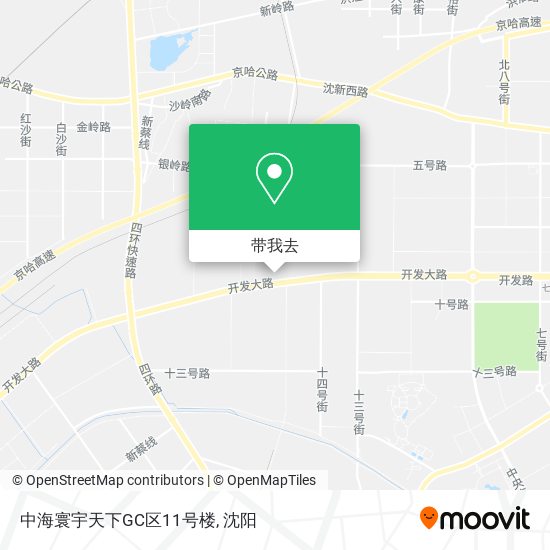 中海寰宇天下GC区11号楼地图