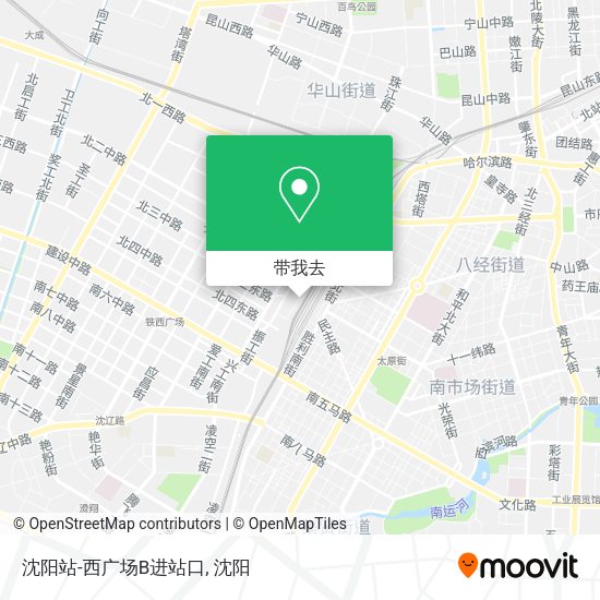 沈阳站-西广场B进站口地图