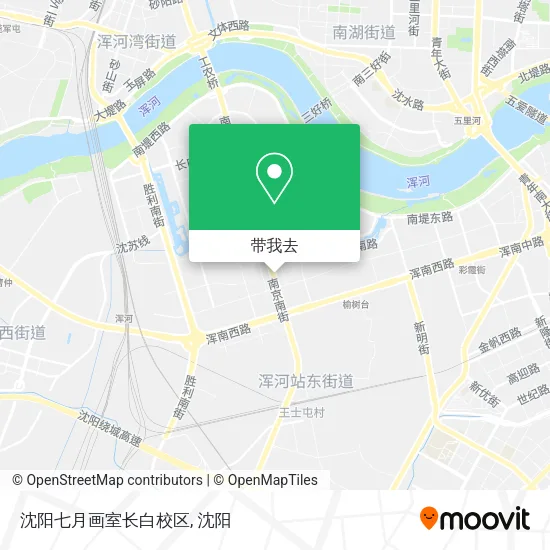 沈阳七月画室长白校区地图