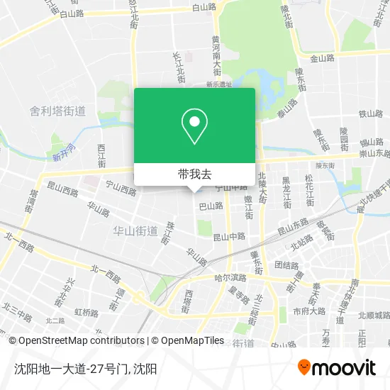 沈阳地一大道-27号门地图