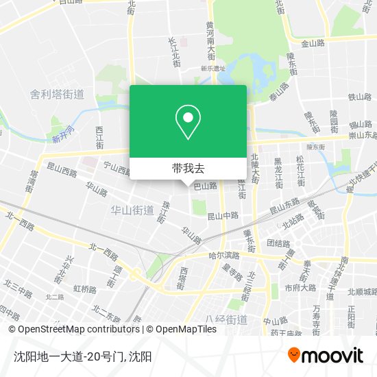 沈阳地一大道-20号门地图