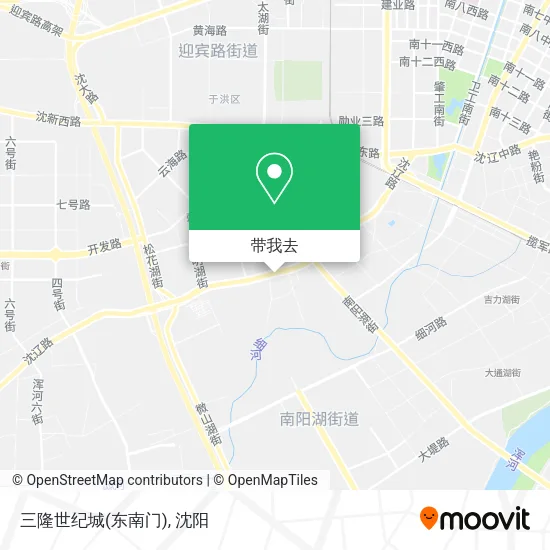 三隆世纪城(东南门)地图