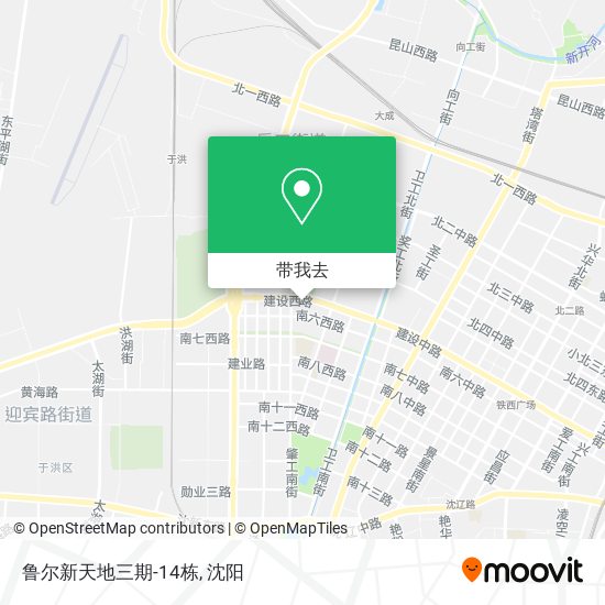 鲁尔新天地三期-14栋地图