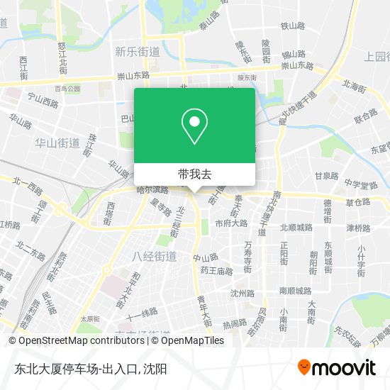 东北大厦停车场-出入口地图