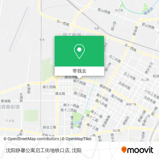 沈阳静馨公寓启工街地铁口店地图