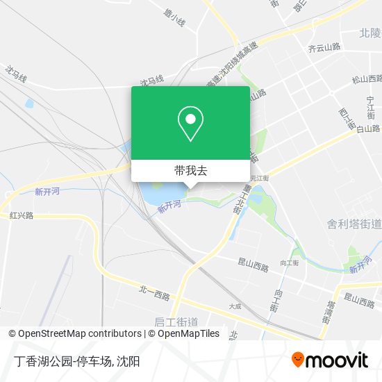 丁香湖公园-停车场地图