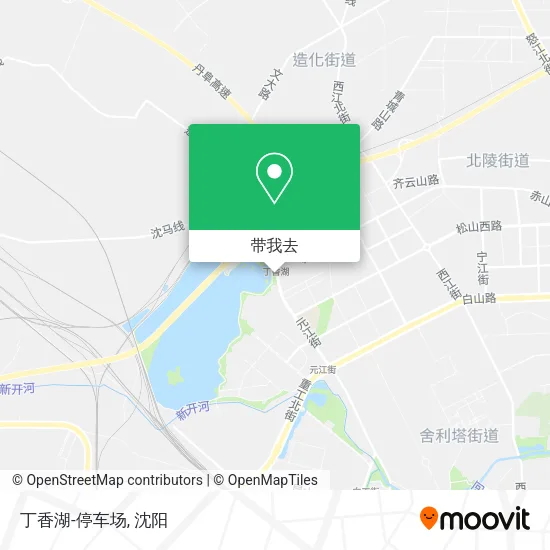 丁香湖-停车场地图