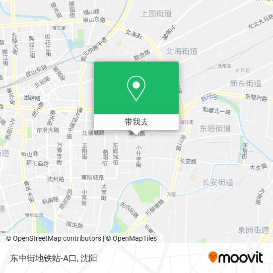 东中街地铁站-A口地图