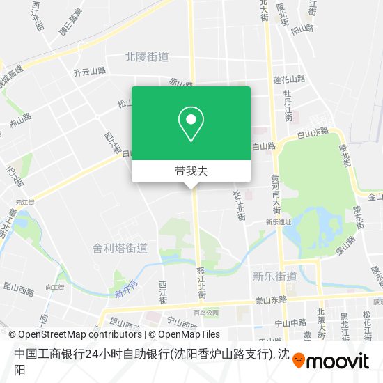 中国工商银行24小时自助银行(沈阳香炉山路支行)地图