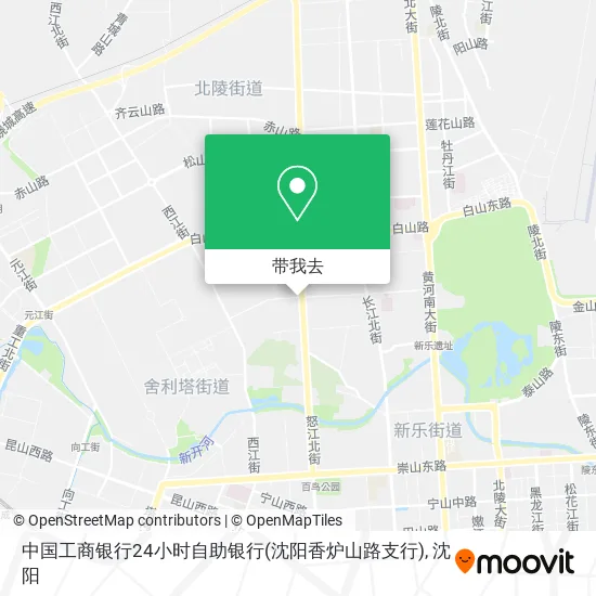 中国工商银行24小时自助银行(沈阳香炉山路支行)地图