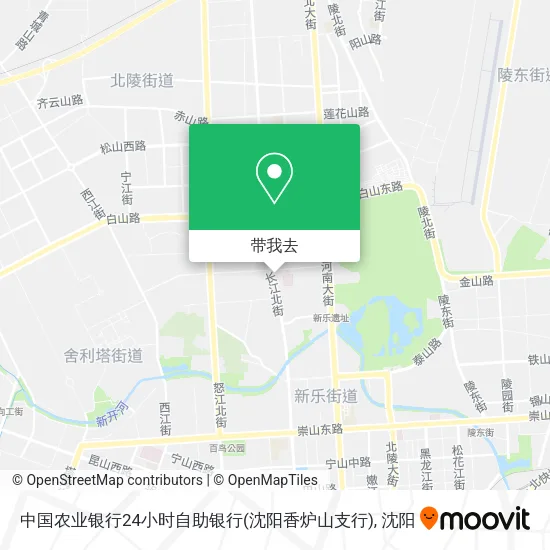 中国农业银行24小时自助银行(沈阳香炉山支行)地图