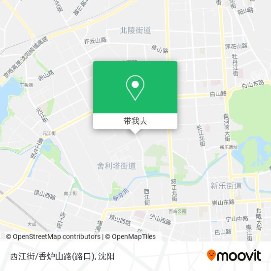 西江街/香炉山路(路口)地图