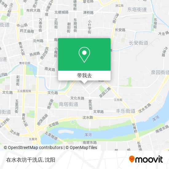 在水衣坊干洗店地图