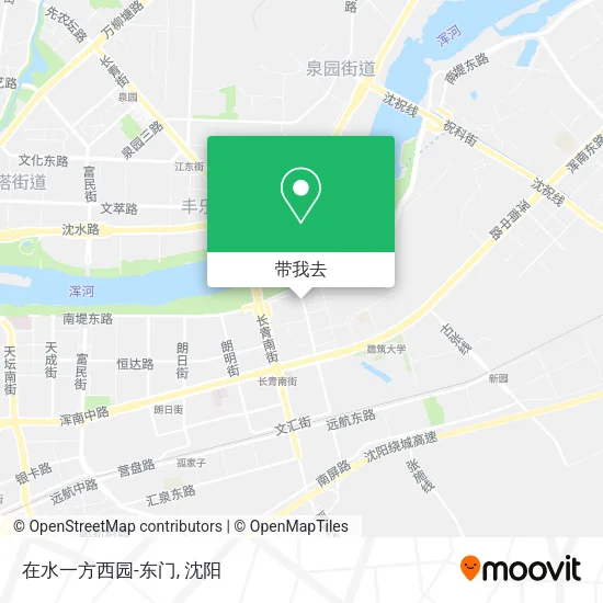 在水一方西园-东门地图