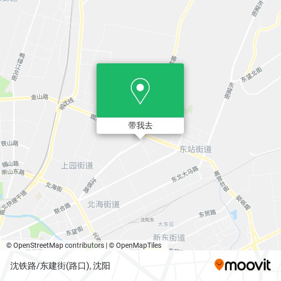 沈铁路/东建街(路口)地图