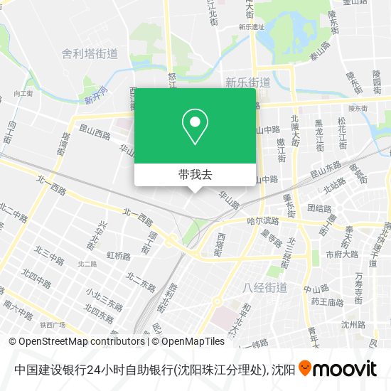 中国建设银行24小时自助银行(沈阳珠江分理处)地图