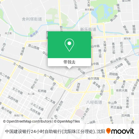 中国建设银行24小时自助银行(沈阳珠江分理处)地图