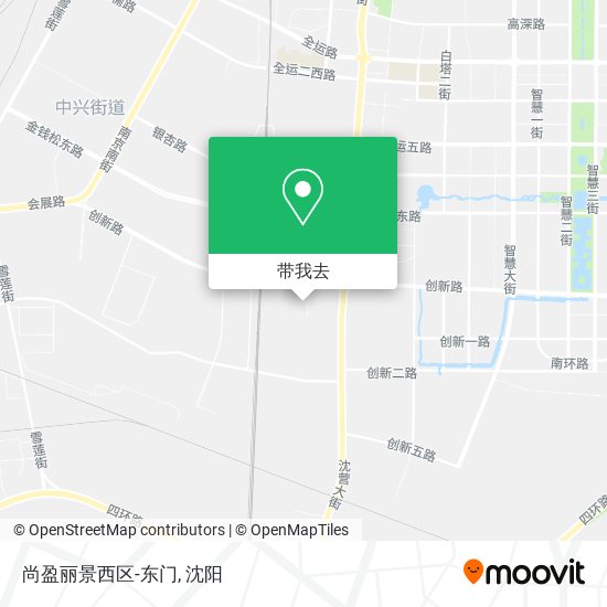 尚盈丽景西区-东门地图