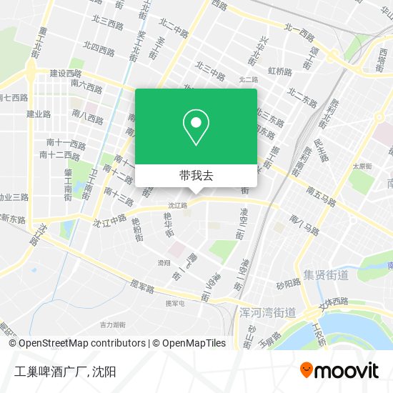 工巢啤酒广厂地图