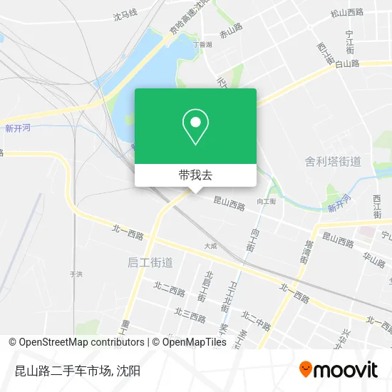 昆山路二手车市场地图