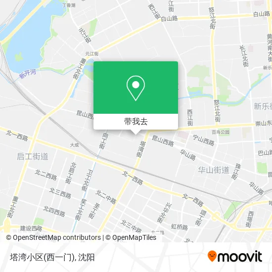 塔湾小区(西一门)地图