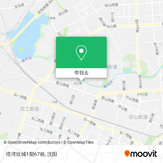 塔湾欣城1期67栋地图