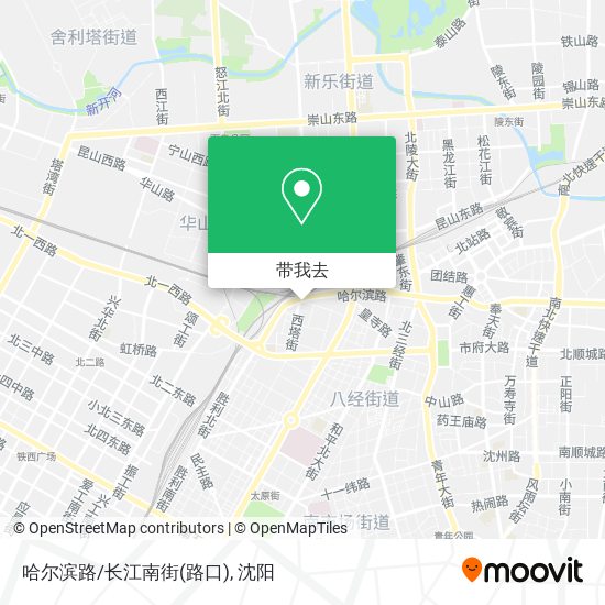 哈尔滨路/长江南街(路口)地图
