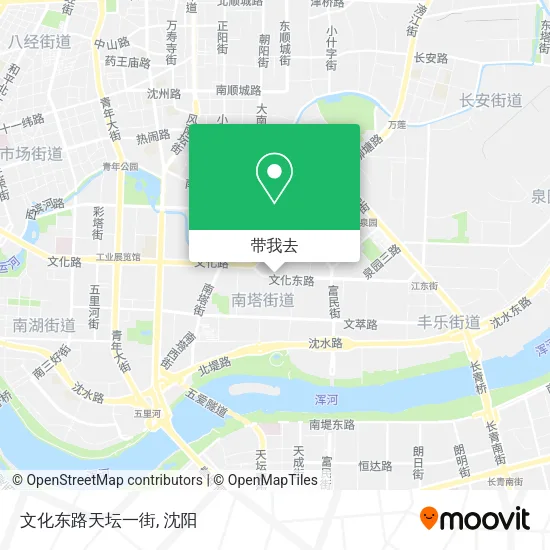 文化东路天坛一街地图