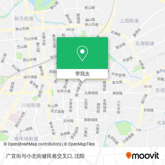 广宜街与小北街健民巷交叉口地图