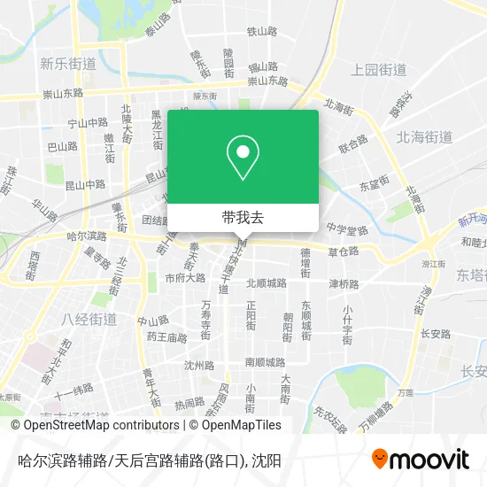 哈尔滨路辅路/天后宫路辅路(路口)地图