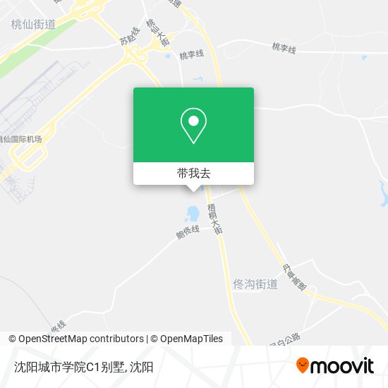 沈阳城市学院C1别墅地图