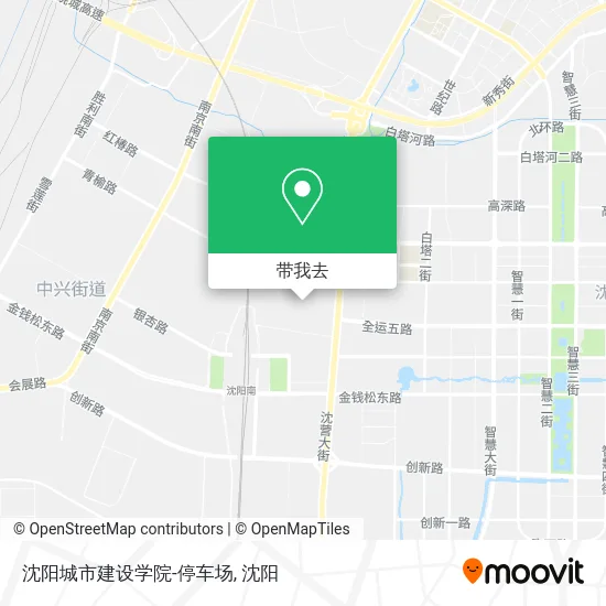 沈阳城市建设学院-停车场地图