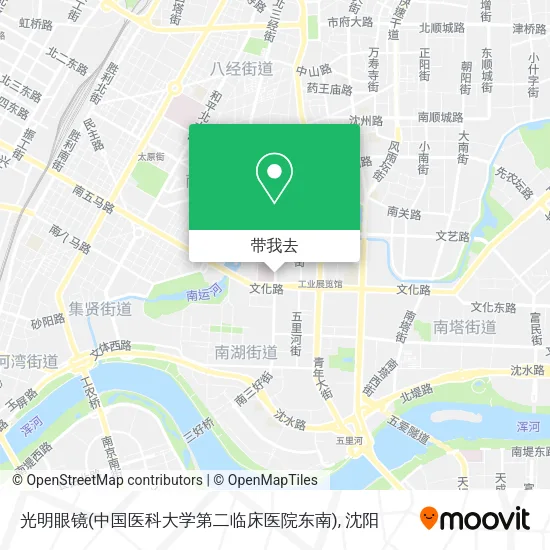 光明眼镜(中国医科大学第二临床医院东南)地图
