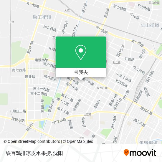 铁百鸡排凉皮水果捞地图