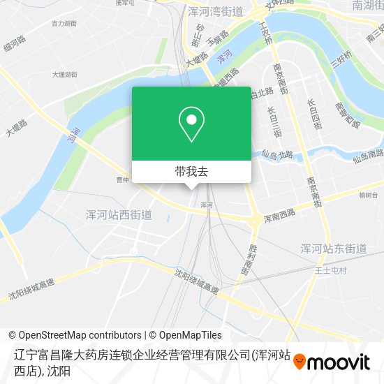 辽宁富昌隆大药房连锁企业经营管理有限公司(浑河站西店)地图