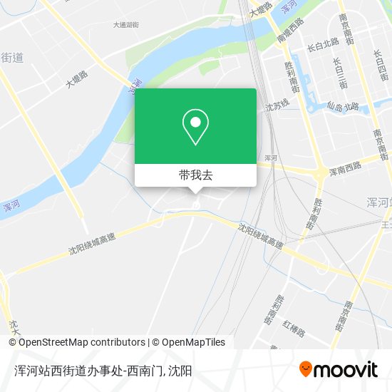 浑河站西街道办事处-西南门地图