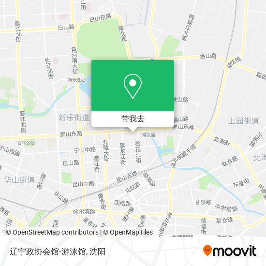 辽宁政协会馆-游泳馆地图