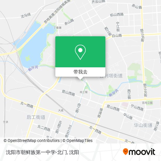 沈阳市朝鲜族第一中学-北门地图