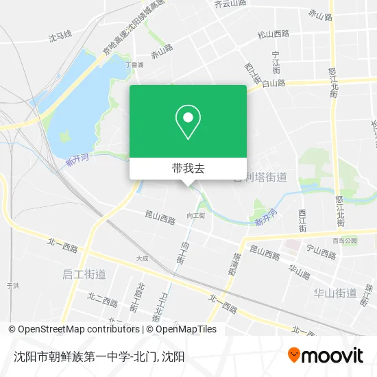 沈阳市朝鲜族第一中学-北门地图