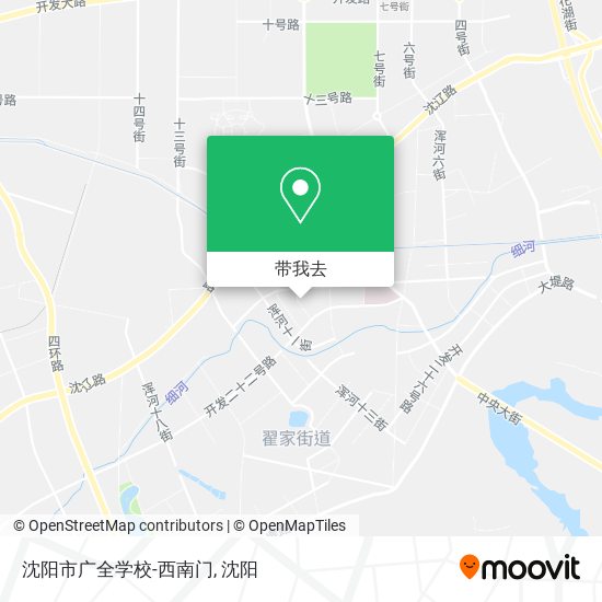 沈阳市广全学校-西南门地图