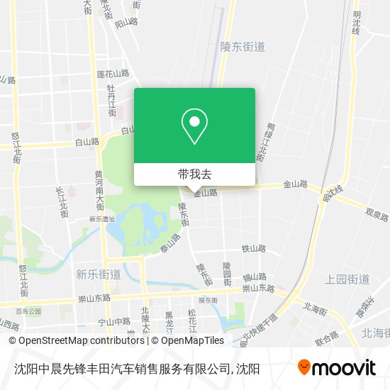 沈阳中晨先锋丰田汽车销售服务有限公司地图