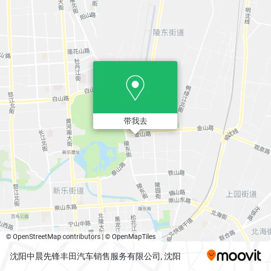 沈阳中晨先锋丰田汽车销售服务有限公司地图